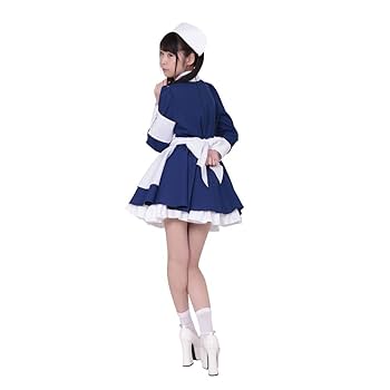【深藍高等学院】チャイナナース白 メイド服 深藍高等学院】チャイナナース白 メイド服